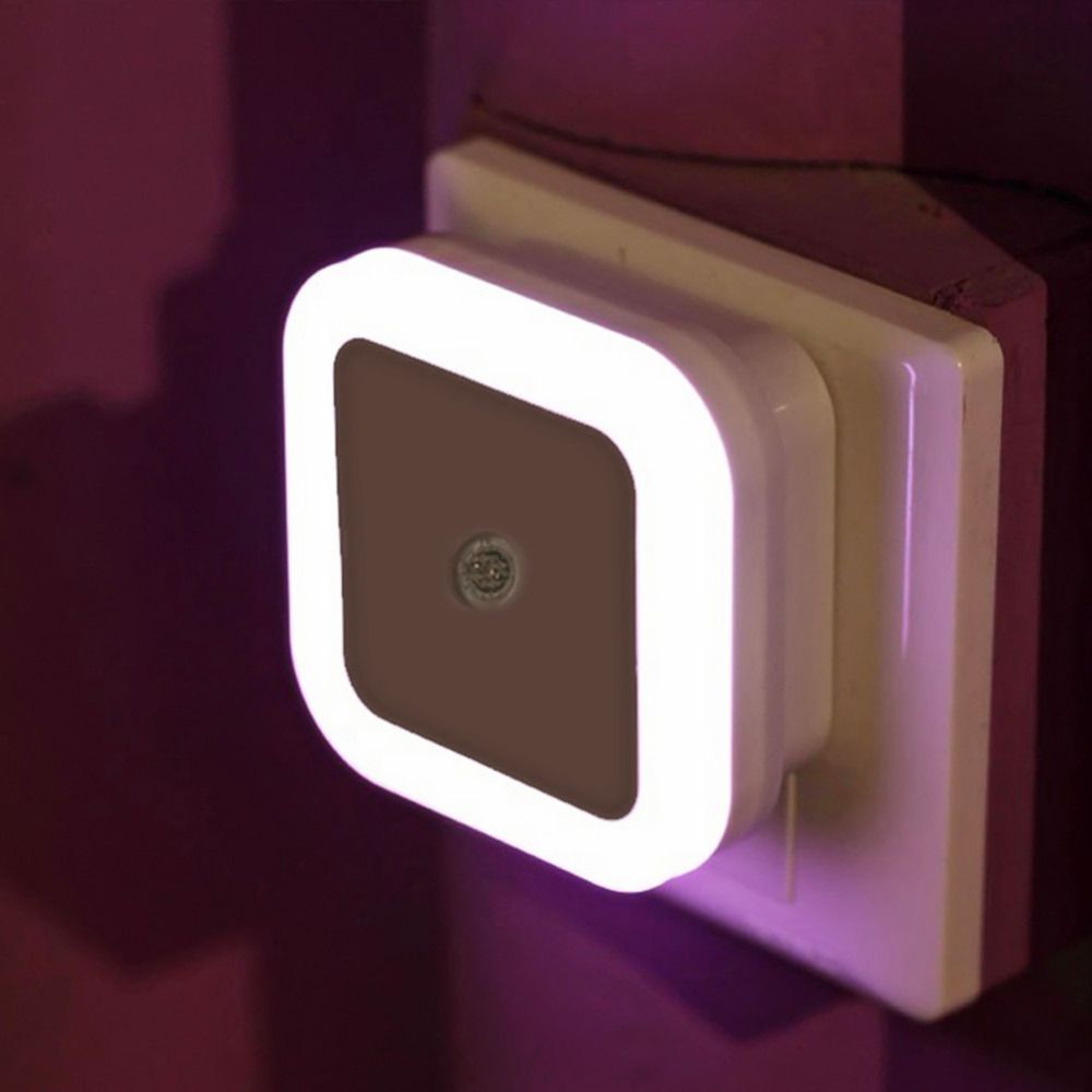     			ledzz night sensor led light with US plug Decorative Light White Night Lamp - Pack of 1