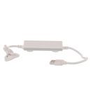 Callmate Battery Cable Power Bank With Built-in- Micro Chaging Data Cable 2600 -mAh Li-Ion Power Bank White