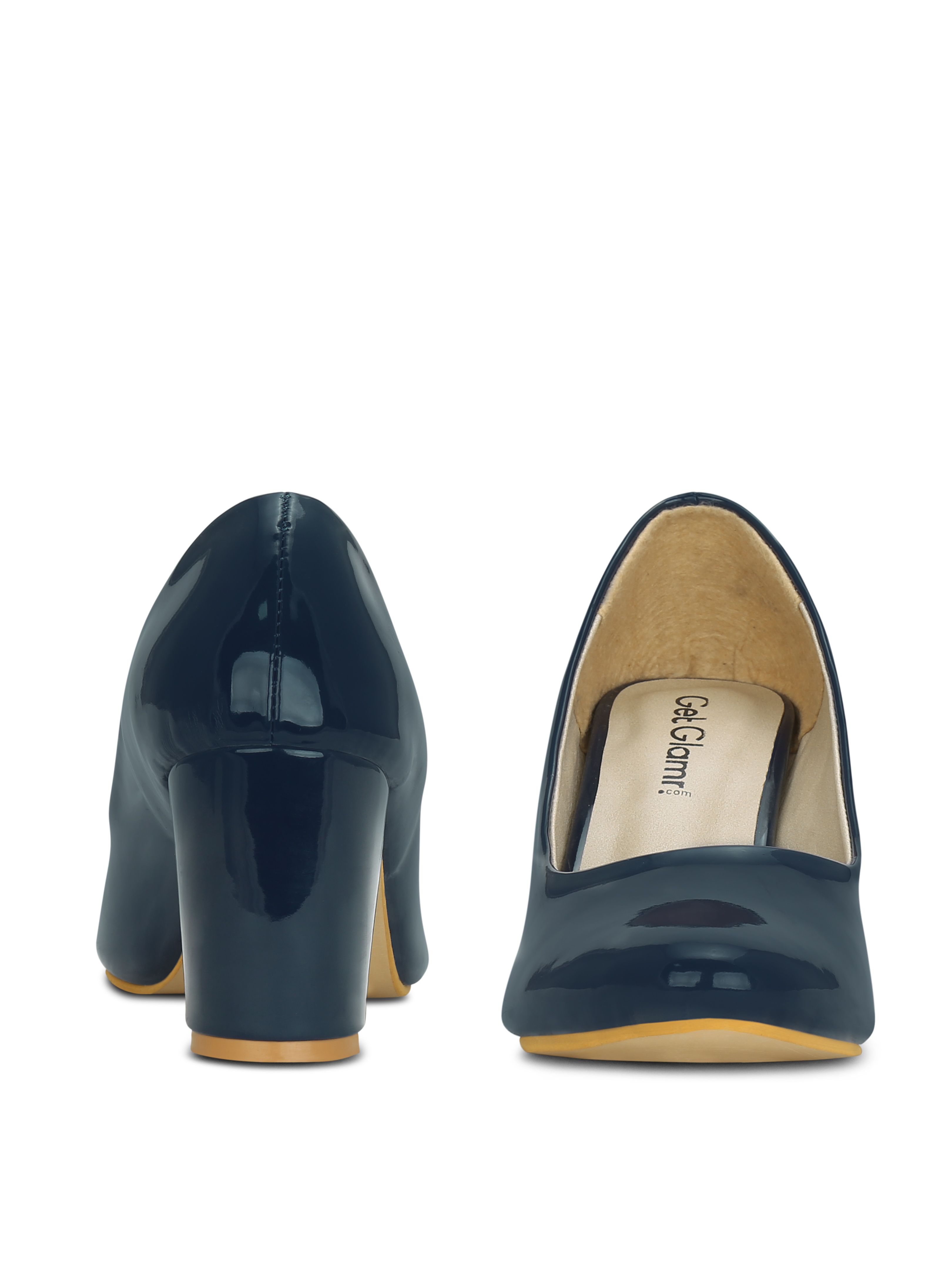 Get Glamr Navy Block Heels Price in India- Buy Get Glamr Navy Block Heels Online at Snapdeal