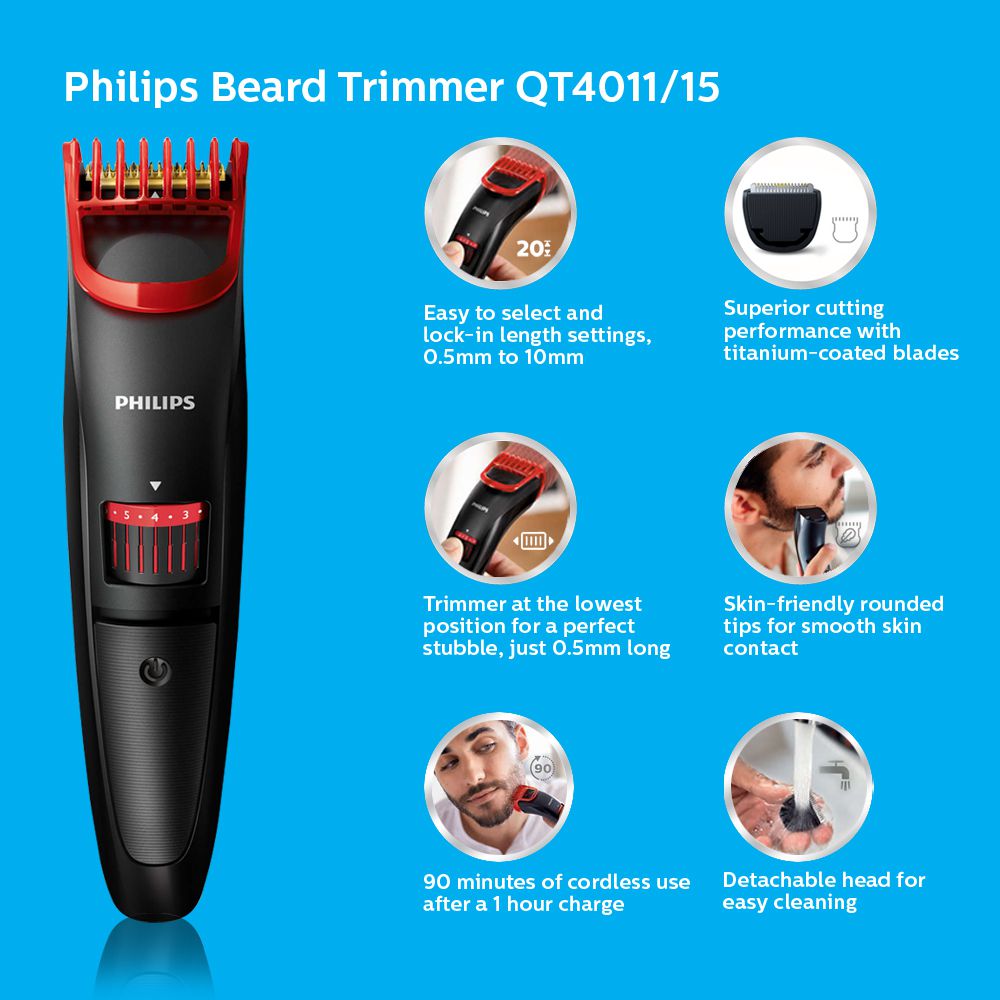 philips trimmer red colour