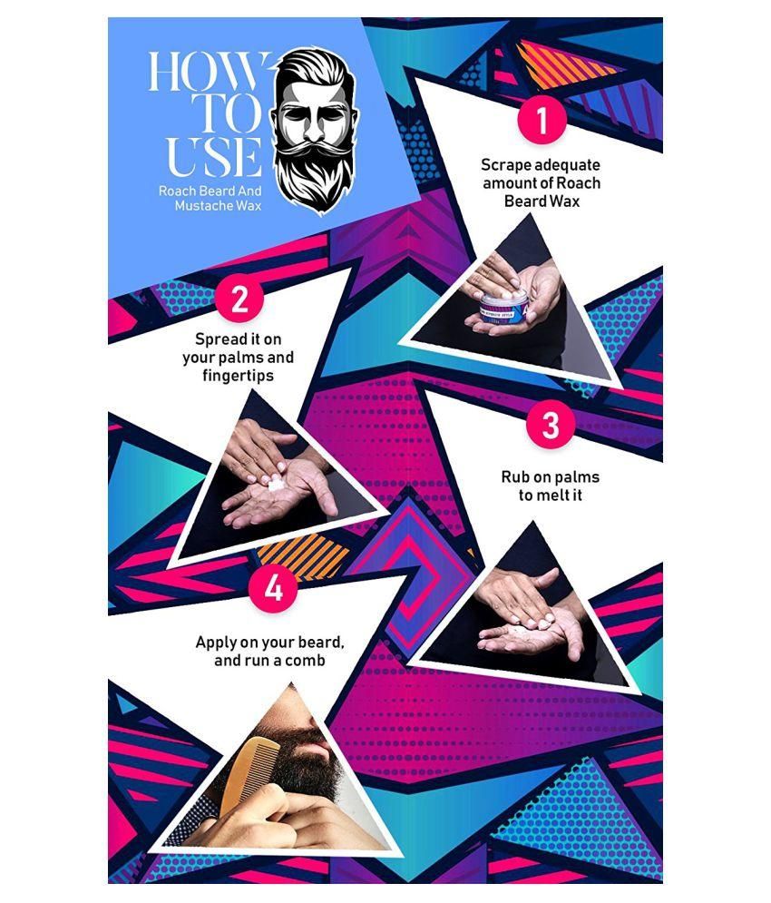 Roach Beard & Moustache Wax 50 gm: Buy Roach Beard & Moustache Wax 50