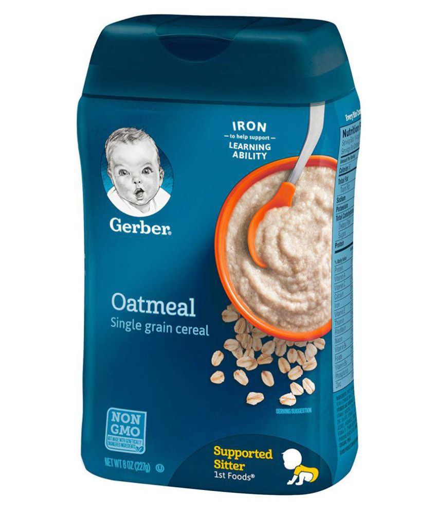 Gerber Oatmeal Single Grain Cereal Infant Cereal for Under 6 Months
