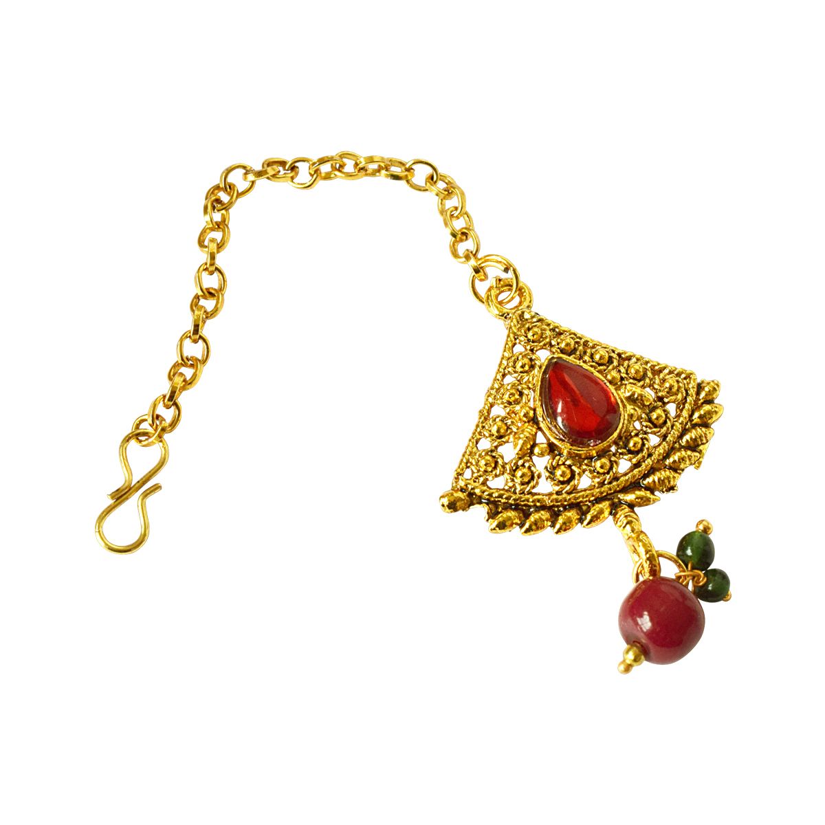 Suratdiamond Traditional Rajasthani Choker Style Gold Plated Designer