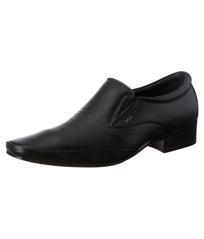 Lee Cooper Genuine Leather Black Formal Shoes Price in India- Buy Lee ...