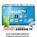LONGWAY LW-50 126 cm ( 50 ) Smart Full HD (FHD) LED Television With 1+1 Year Extended Warranty