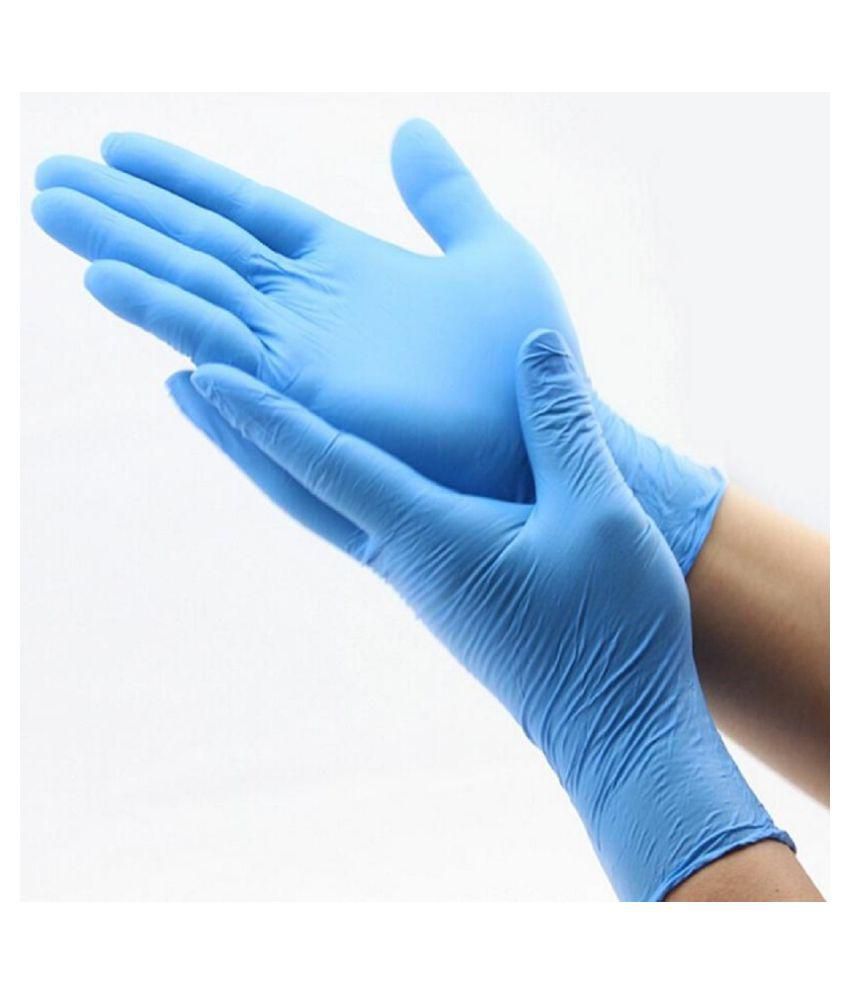india Blue latex gloves