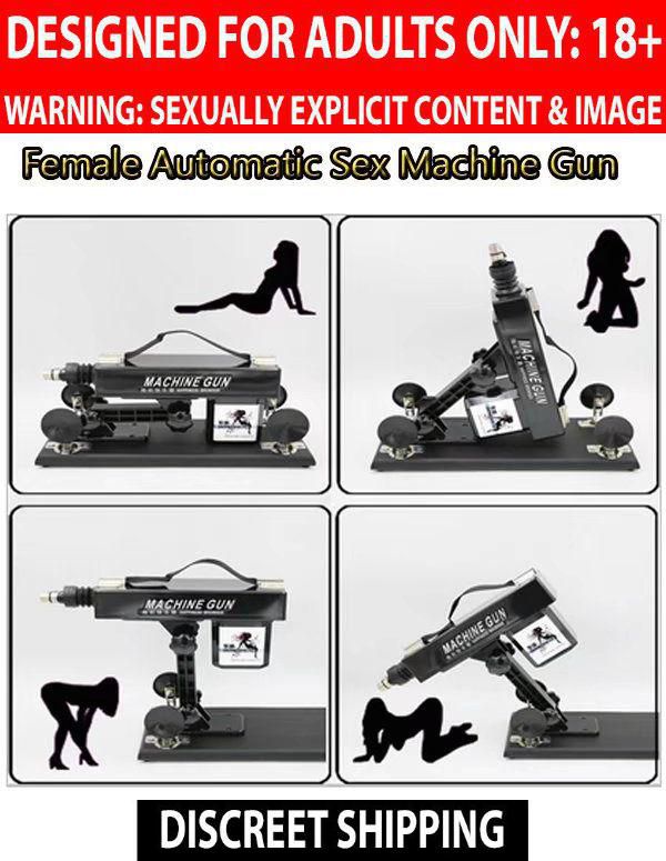 Automatic Sex Machine Hand Held Gun Dildo 3 Dildos Sex Toy Male Female Free shipping
