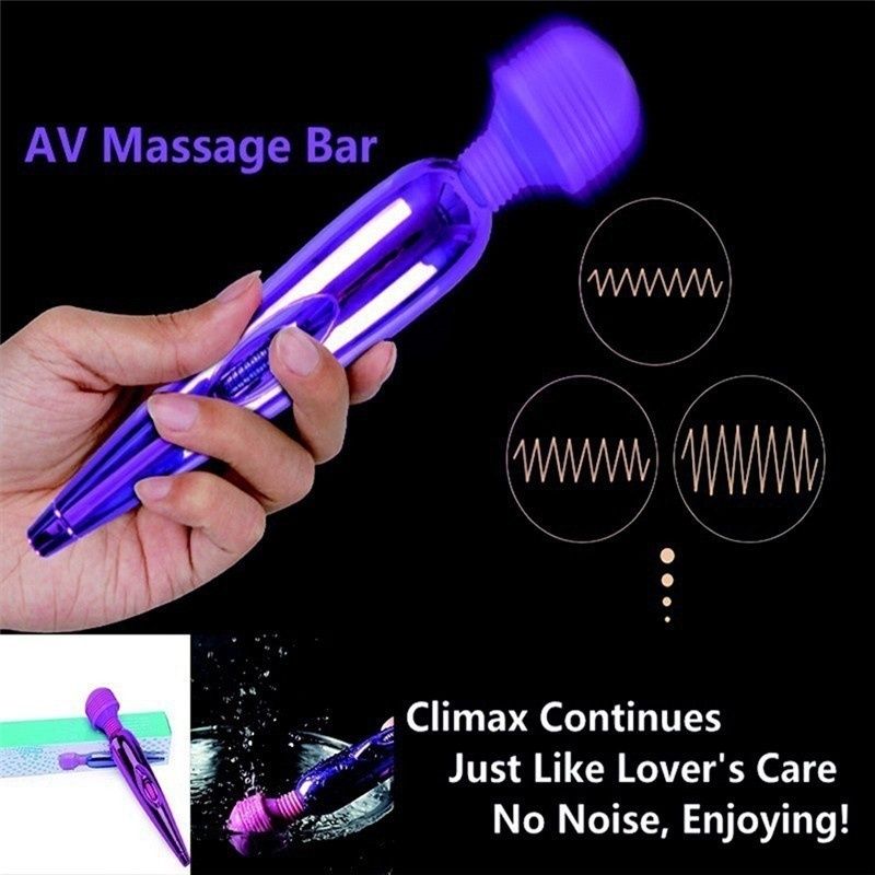 Sexy Female Vibration Usb Rechargeable Av Magic Wand Vibrator Bar