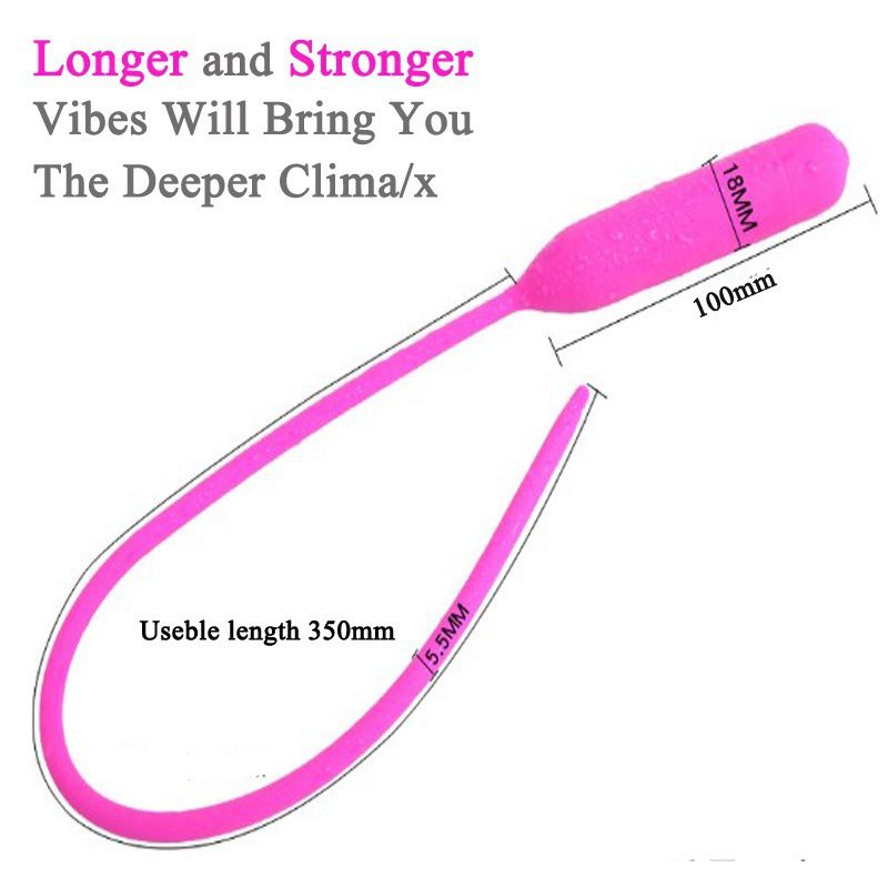 2018 New Design Extra Long Sex Toys Urethral Vibrator Vibrating ...
