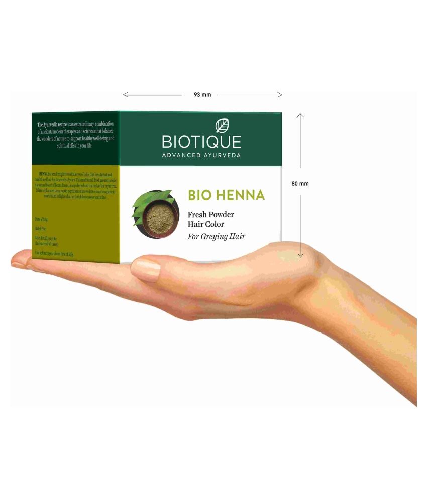 Biotique BIO Henna Fresh Powder Hair Colour for Dark Hair 90 GM Buy