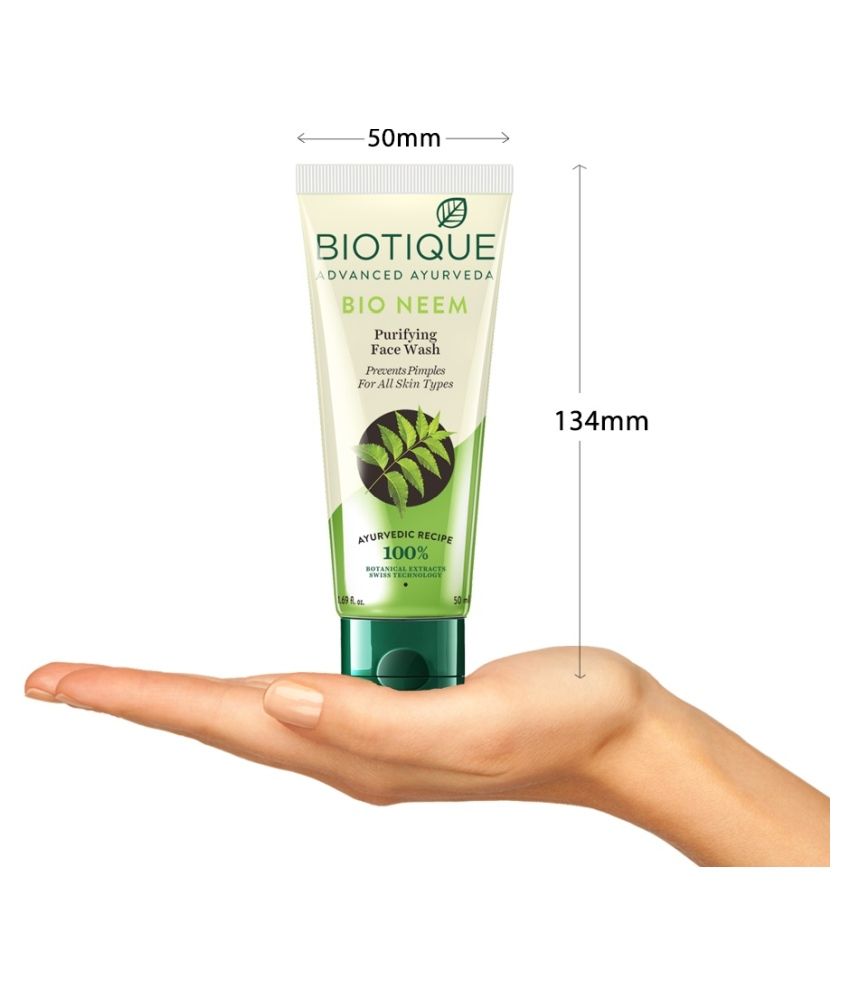 Biotique Bio Neem Purifying Face Wash for Oily ACne Prone Skin 50 ml