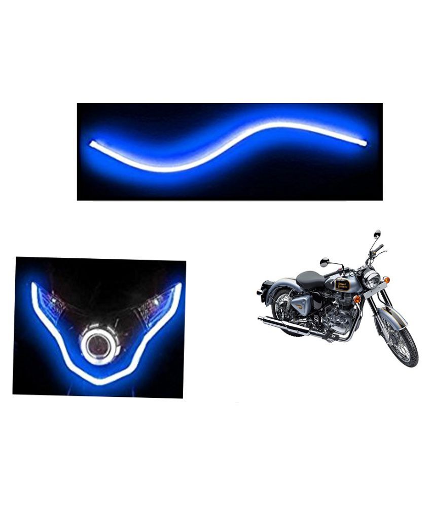 Speedwave Flexible 30cm Bike Headlight Neon Led Drl Tube Blue For