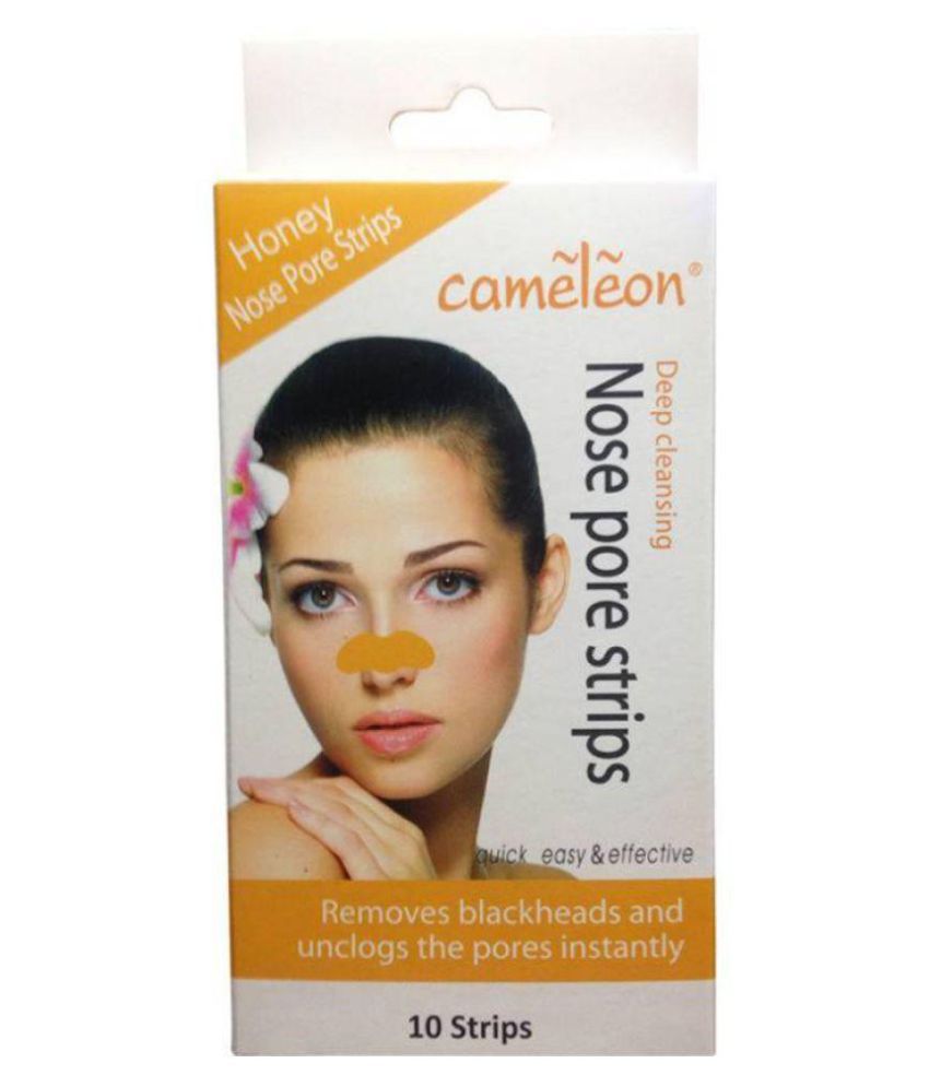    			Cameleon Honey nose pore strips Wax Strips for 10 Pcs