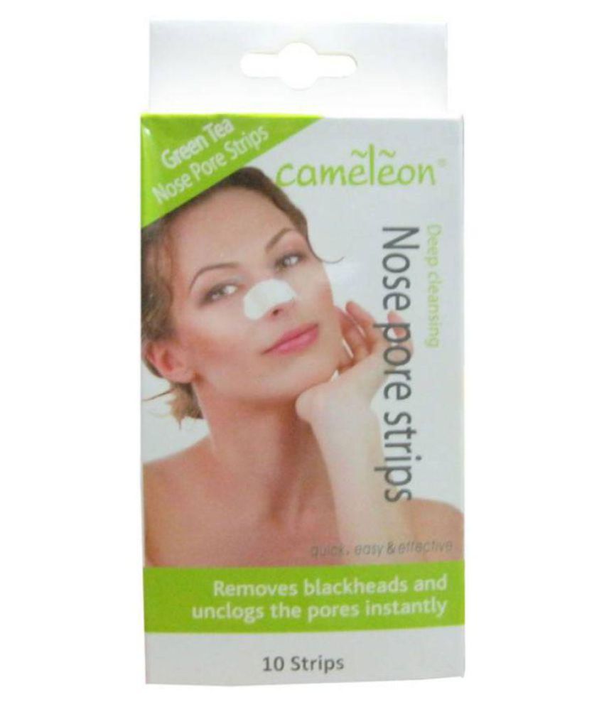     			Cameleon Nose Strips in Green Tea - 10 Strips Wax Strips for 10 Pcs