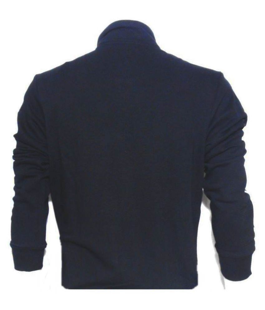 black sweatshirt with collar