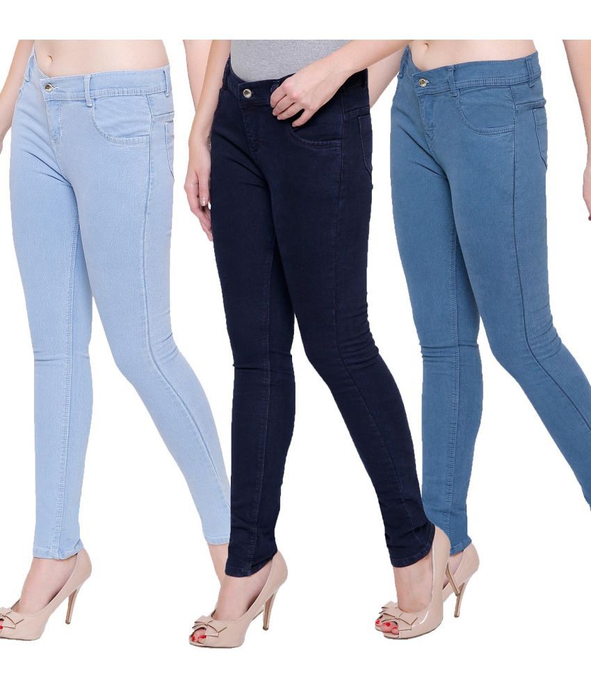 Buy NJs Denim Jeans - Multi Color Online at Best Prices in India - Snapdeal