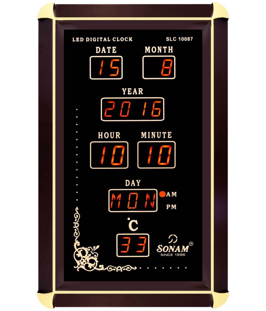 Sonam Rectangular Digital Wall Clock ( 8 x 4 cms ): Buy Sonam ...