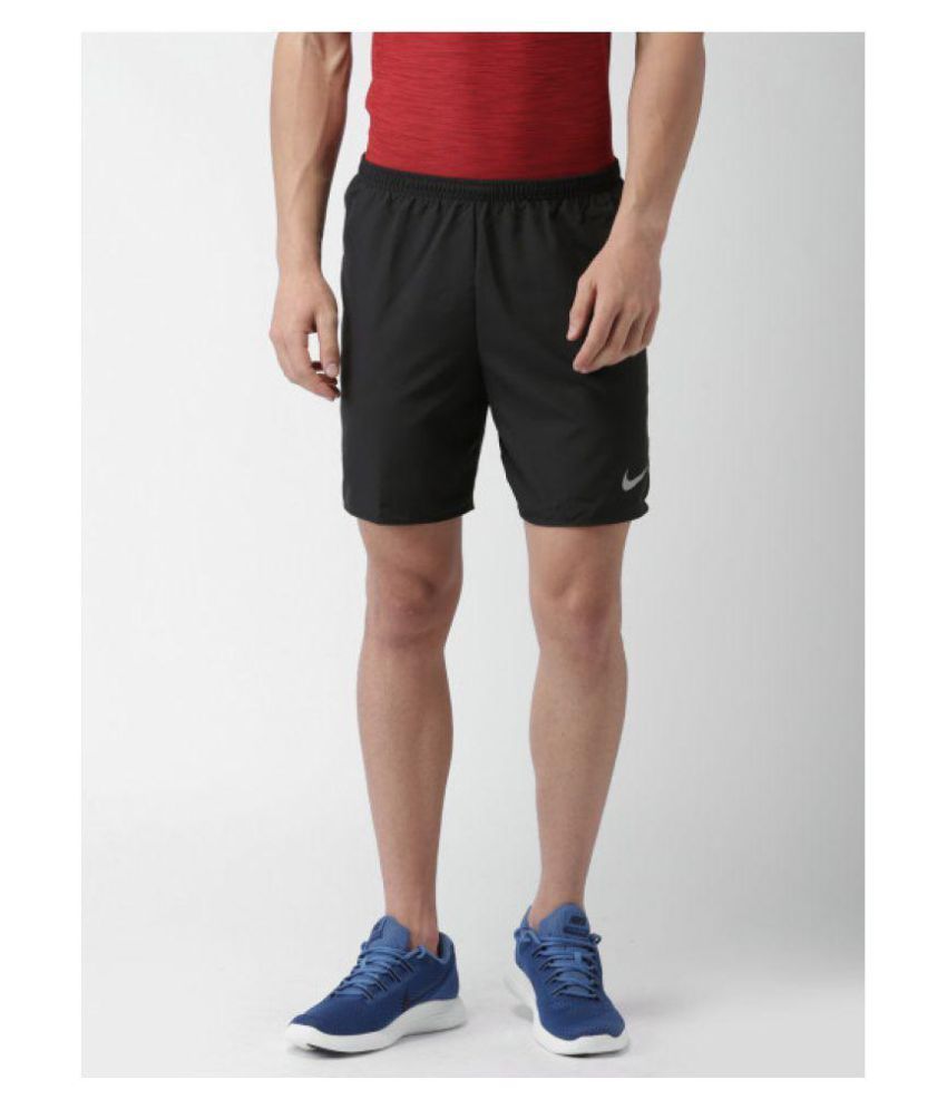 Nike Black Dry Fit Running / Gym wear / Active Wear / Sports wear Shorts: Buy Online at Best 