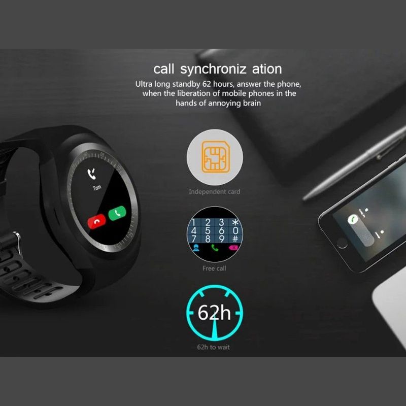 2018 new smart watch round support nano sim