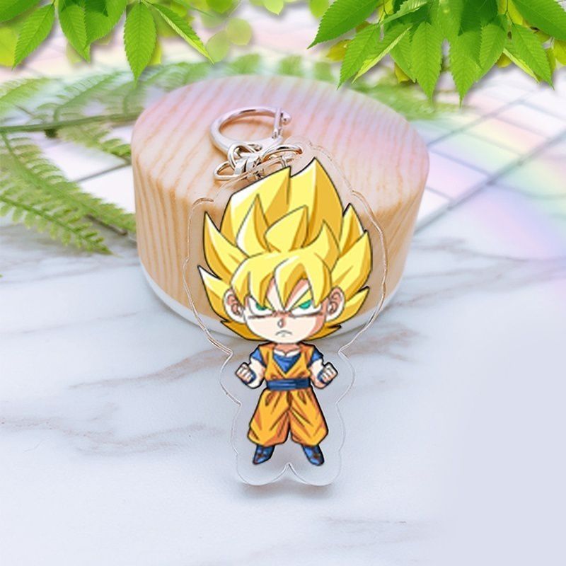 Japanese Anime Accessories Dragon Ball Z Acrylic Double-sided Keychain: Buy  Online at Low Price in India - Snapdeal