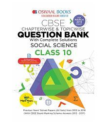 Oswaal CBSE Question Bank Class 10 Social Science (For March 2019 Exam) Chapterwise & Topicwise