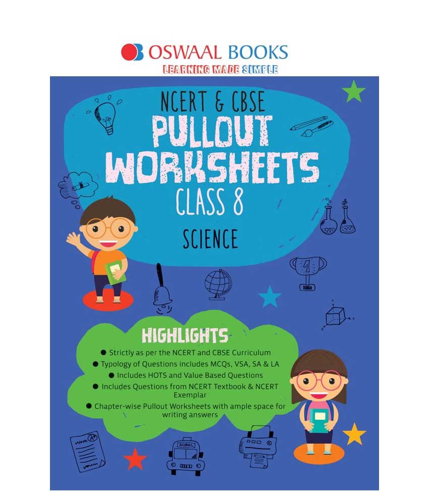 oswaal ncert cbse pullout worksheets class 8 science book for march