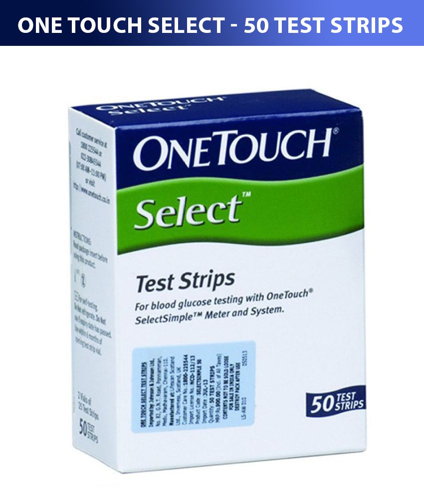 One Touch Select Test Strips-50 Strips Pack 
