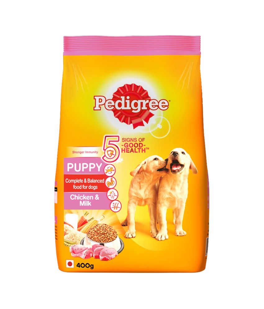 Pedigree Dry Dog Food, Chicken & Milk for Puppy, 400 g