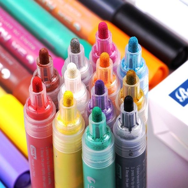 1 Piece Acrylic Paint Markers Medium Point Paint Pens For Rock