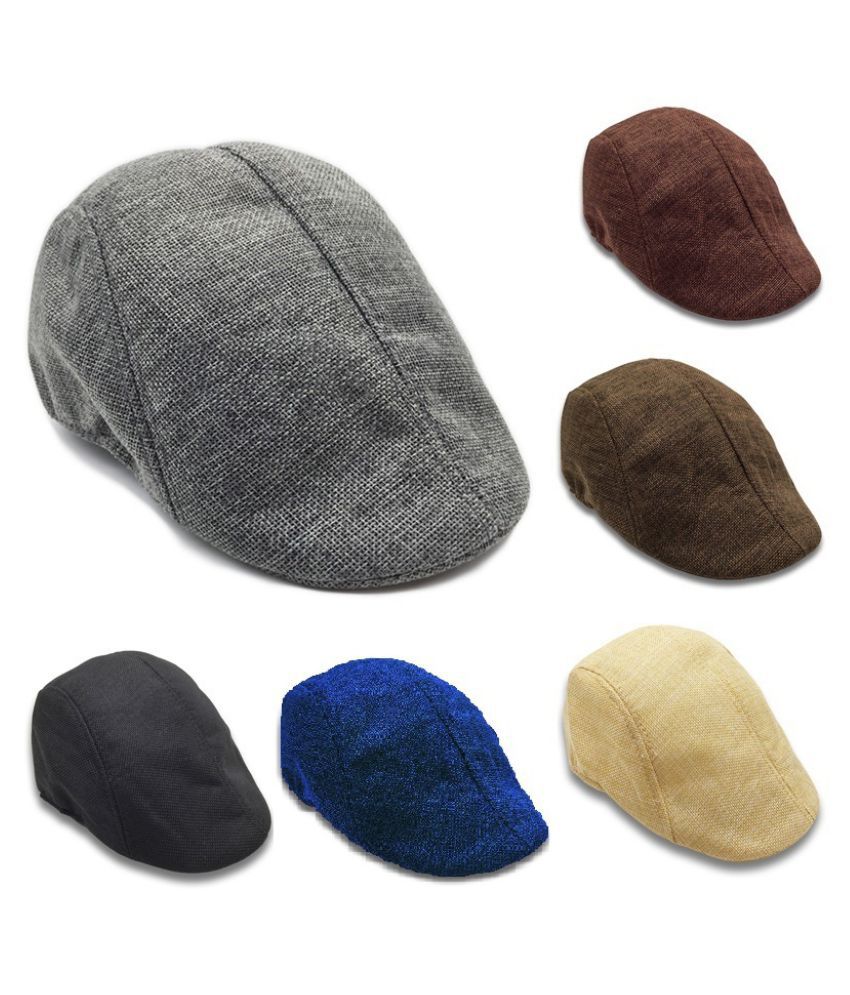 ZXG Brown Fabric Caps - Buy Online @ Rs. | Snapdeal