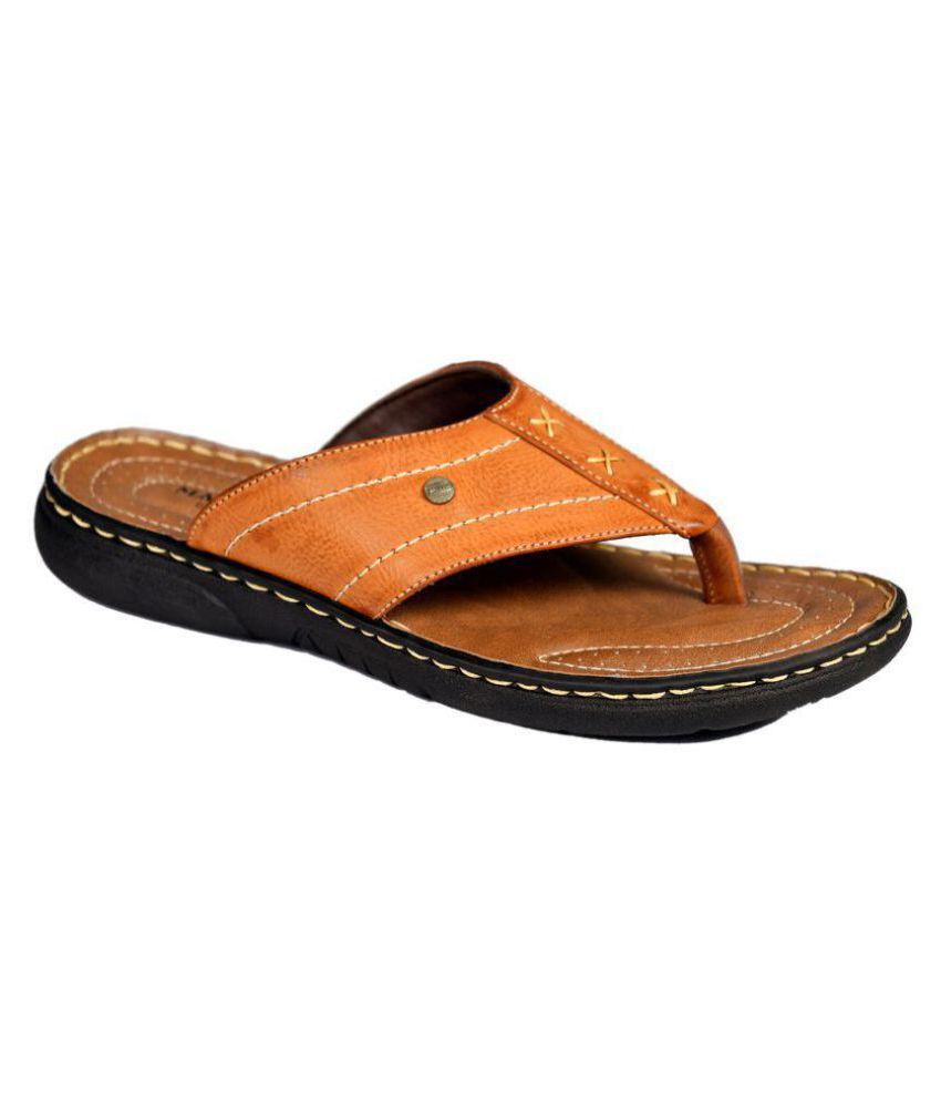 Buy Bata Doctor Tan Leather Slippers 