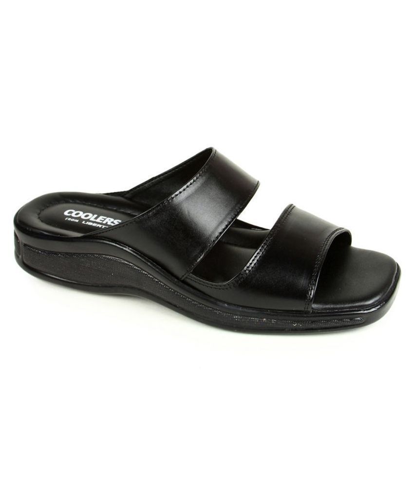     			Coolers By Liberty - Black Leather Leather Slipper