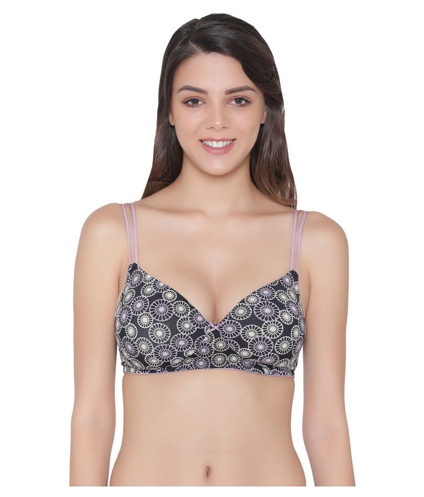     			Clovia Nylon T-Shirt Bra - Purple