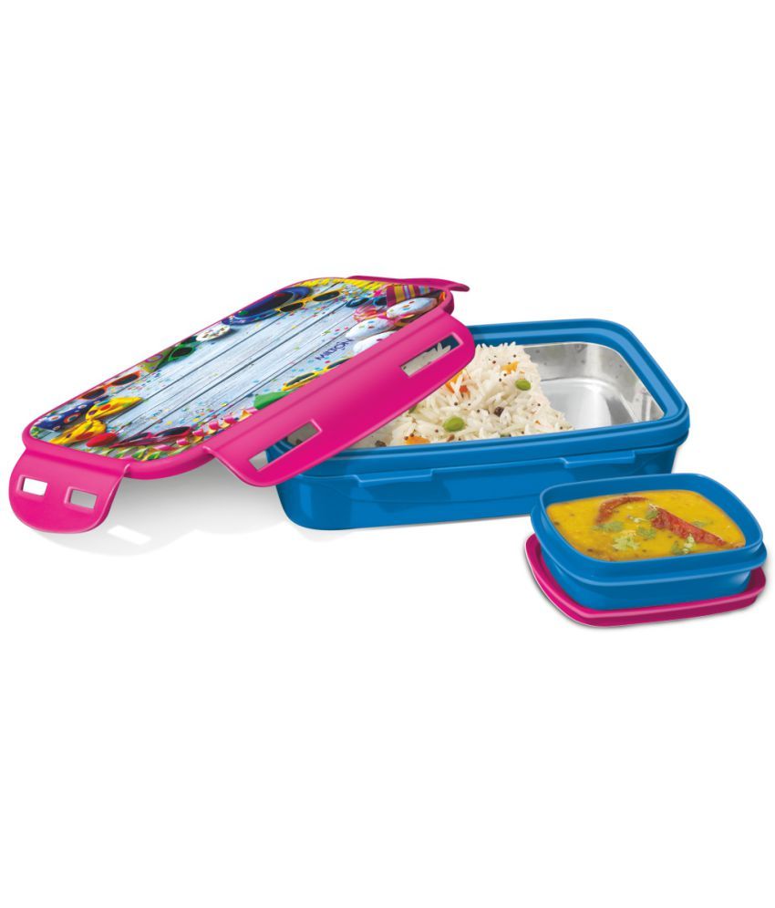 Milton Steely Tiffin Small Pink Stainless Steel Lunch Box Buy Online