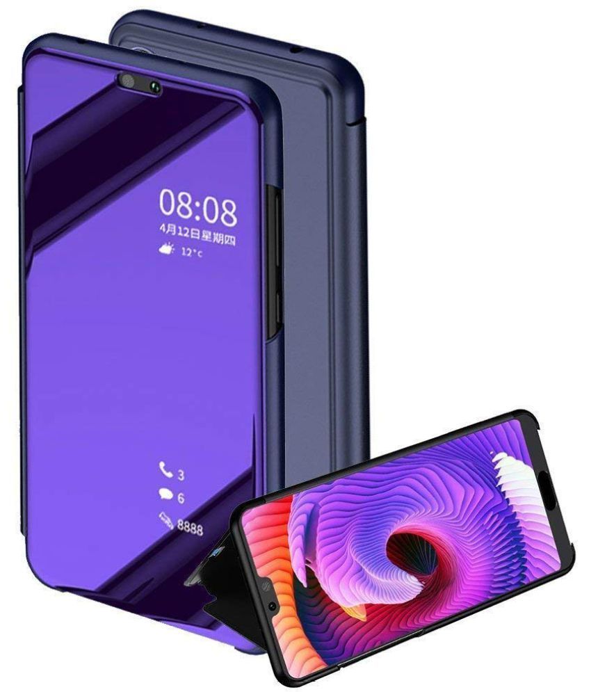 Vivo V9 Flip Cover by BM Blue Flip Covers Online at Low Prices