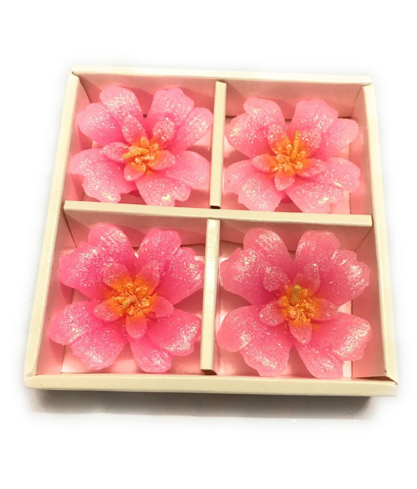 AGAAS ENTERPRISES Pink Floating Candle Pack of 4 Buy AGAAS
