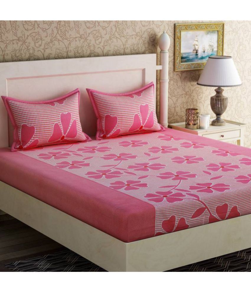 Baba Poly Cotton Double Bedsheet With 2 Pillow Covers Baba Poly Cotton Double Bedsheet With 2 Pillow Covers Online At Low Price In India Snapdeal