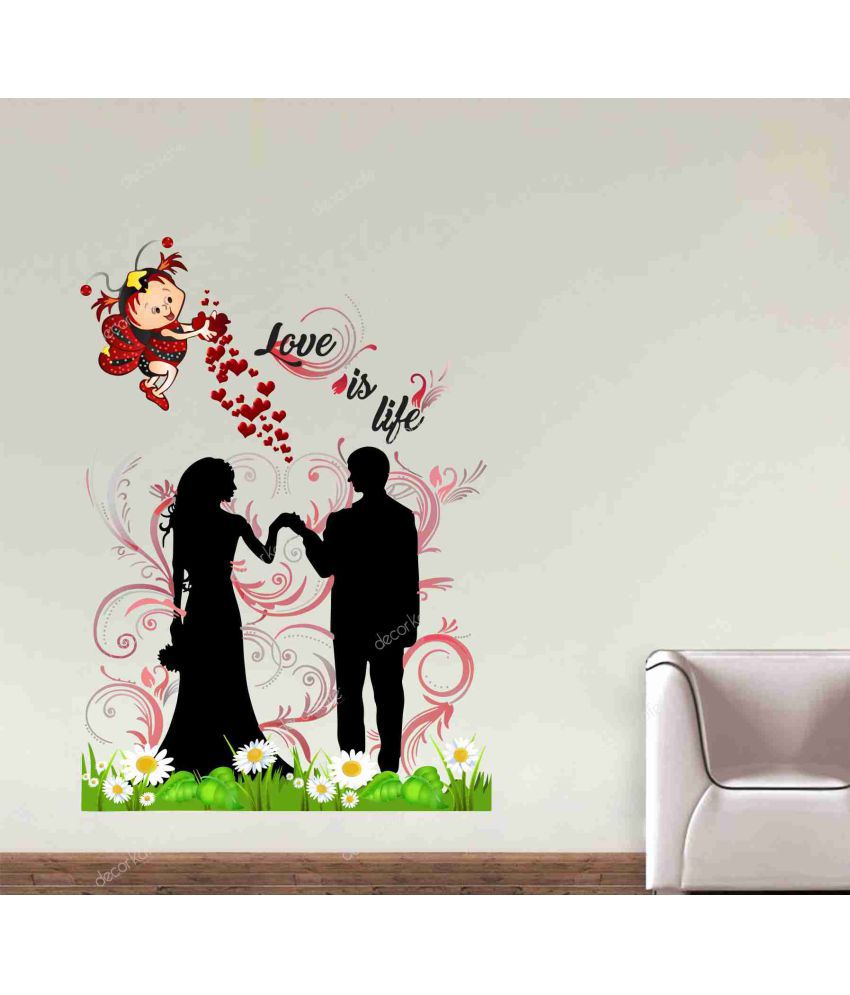 Creatick Studio Wall Stickers Romance Love Sticker 35 X 64 Cms