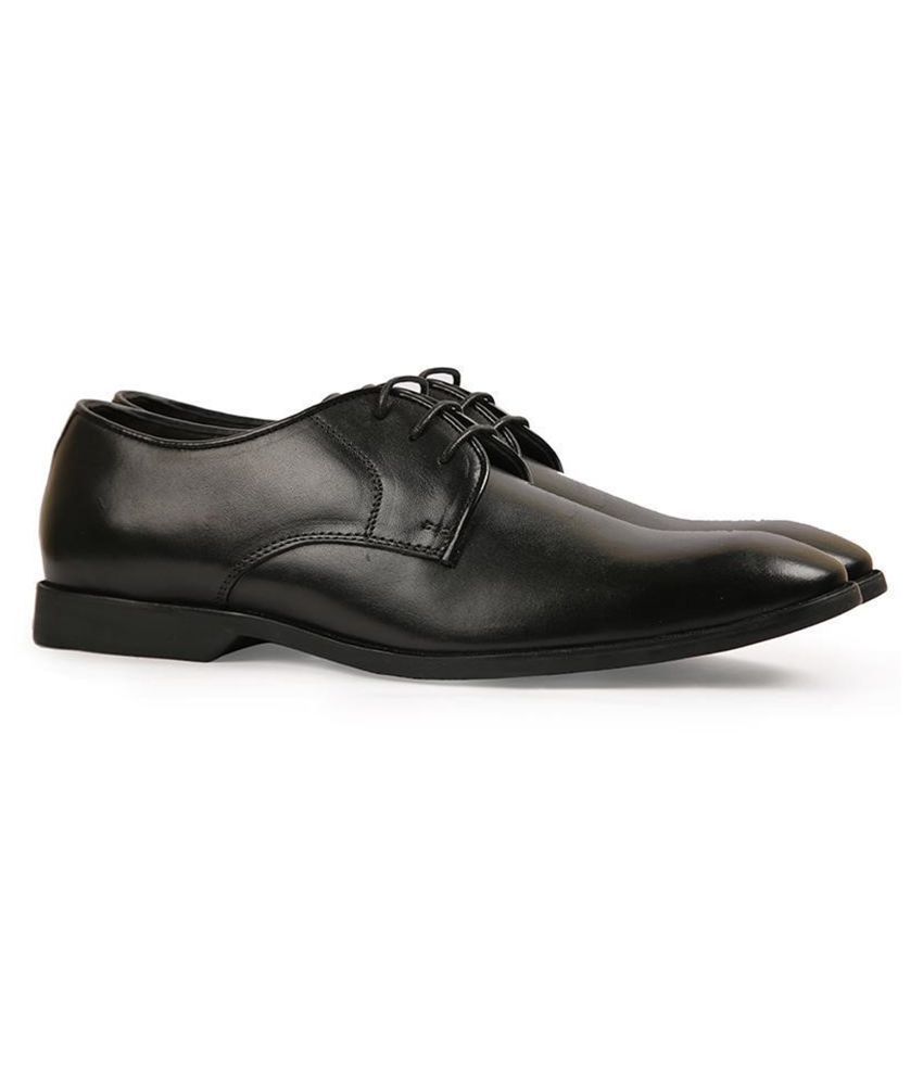Costoso Italiano Derby Genuine Leather Black Formal Shoes Price in ...