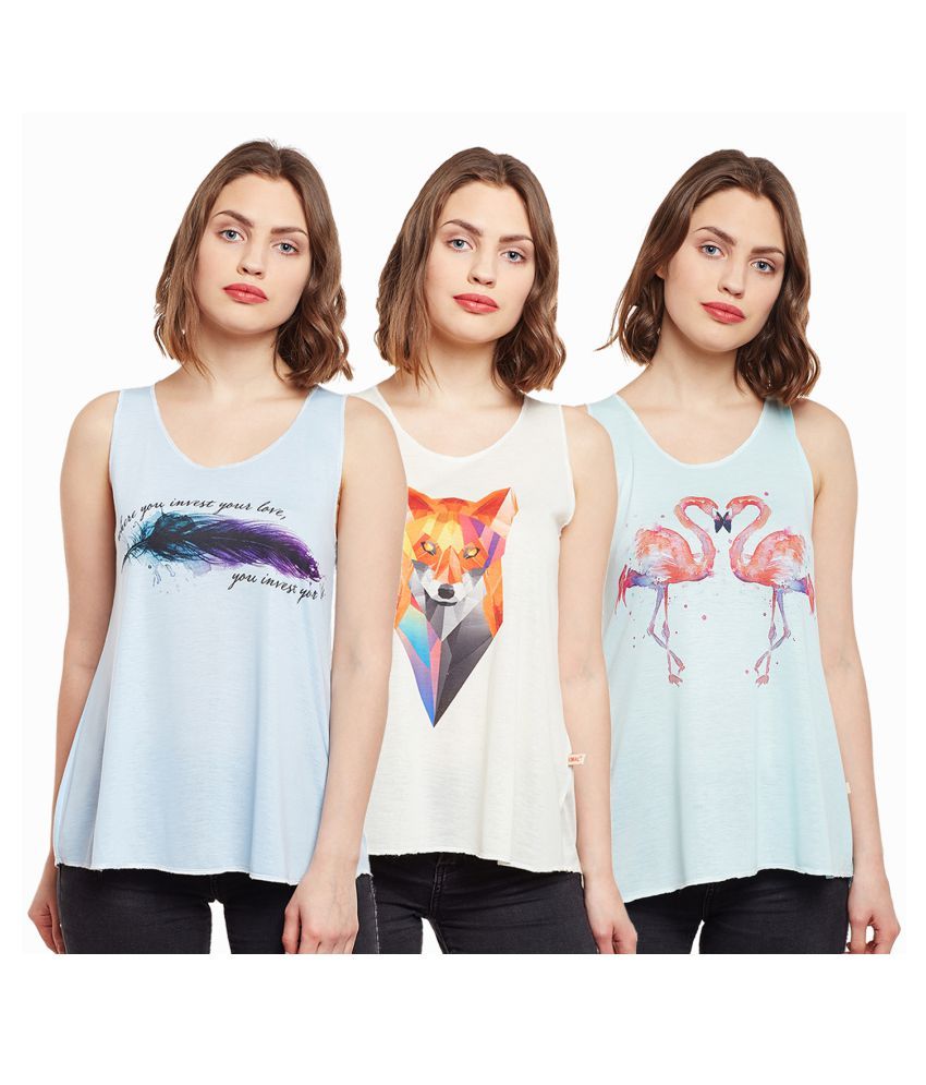     			Vimal Jonney Cotton Tank Tops - Multicolor