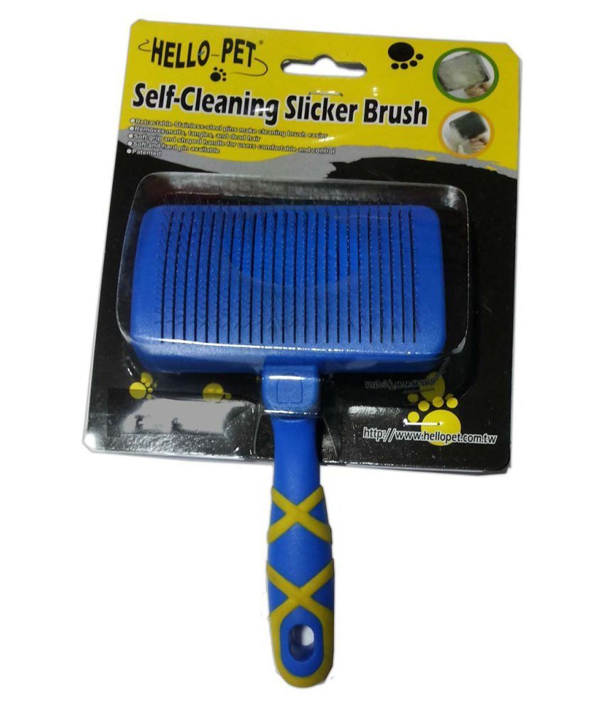 Goofy Tails Hello Pet Self Cleaning Slicker Brush (Large) Buy Goofy Tails Hello Pet Self