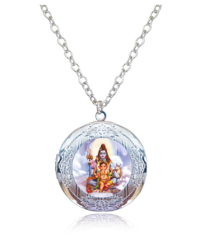 Kamalife Fahion Lord Shiva Locket Necklace Geneisha Pendant Antique 