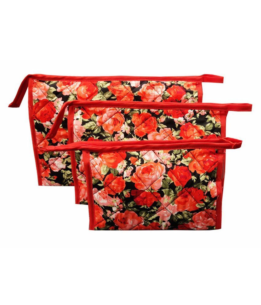 red vanity bag