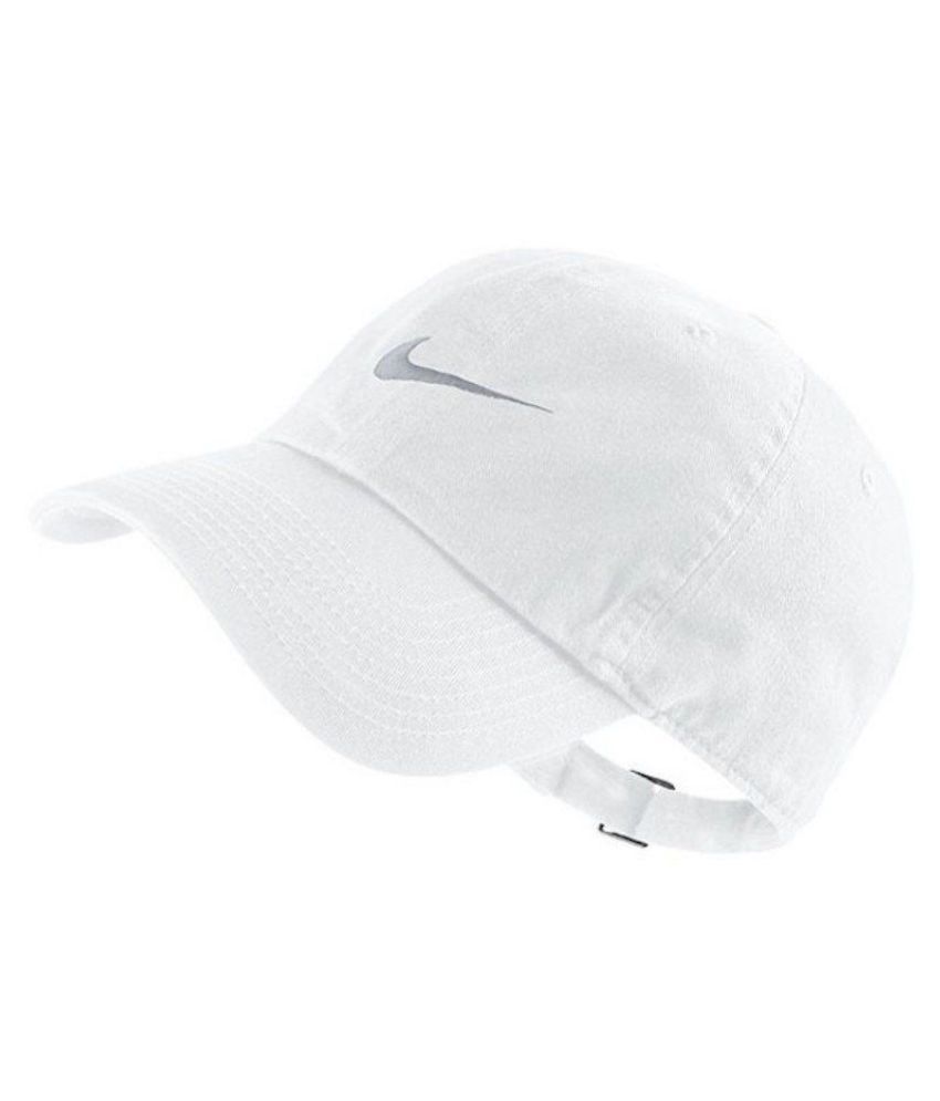 all white nike cap