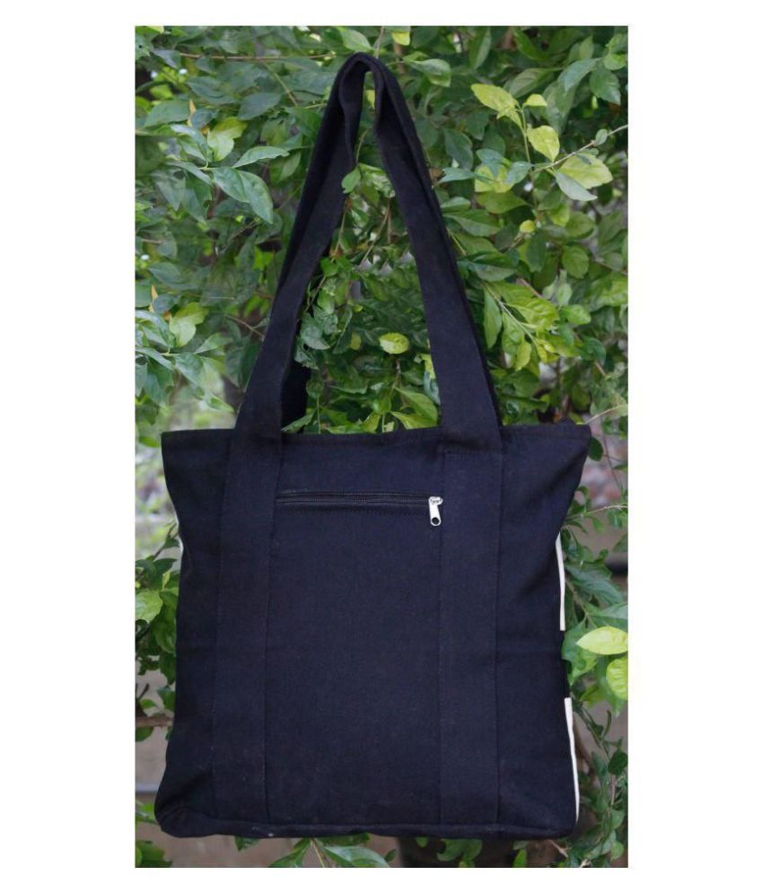 Ryan Overseas Black Cotton Shoulder Bag Buy Ryan Overseas Black