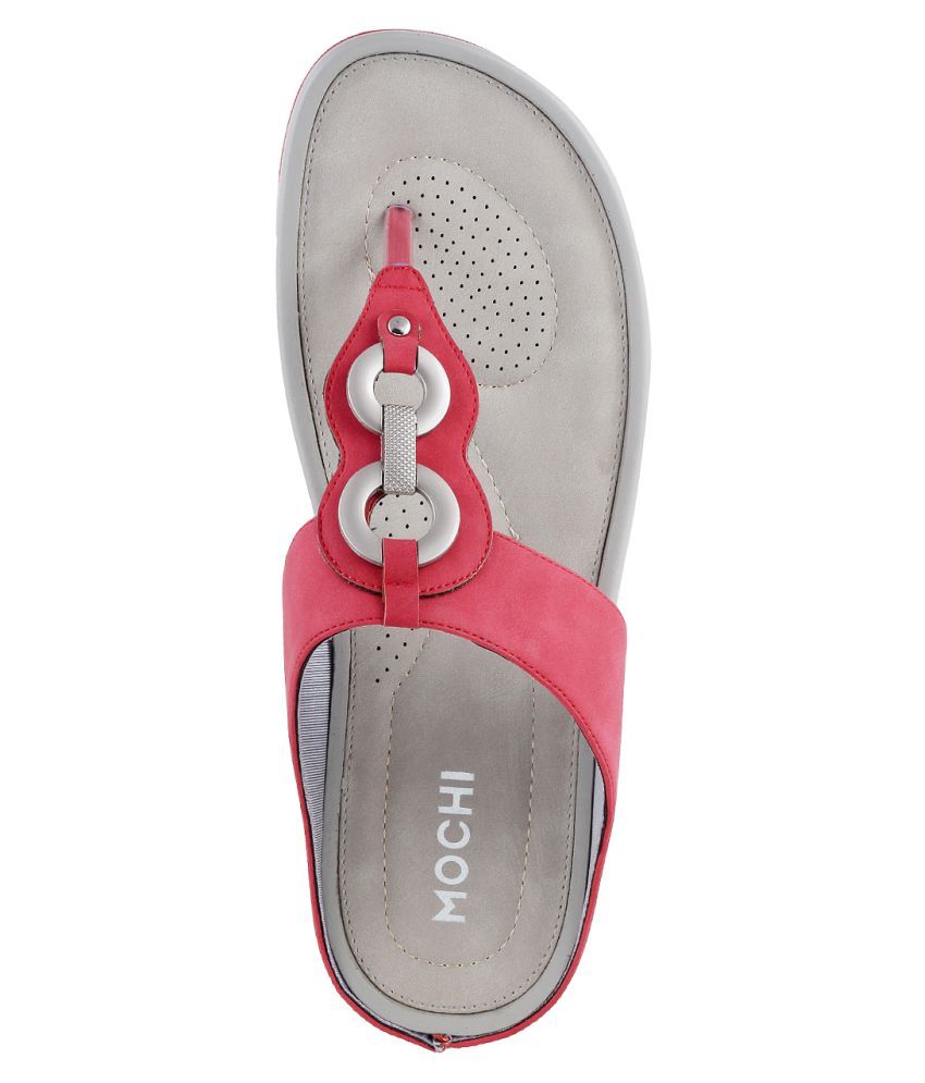 Mochi RED Wedges Heels Price in India- Buy Mochi RED Wedges Heels Online at Snapdeal