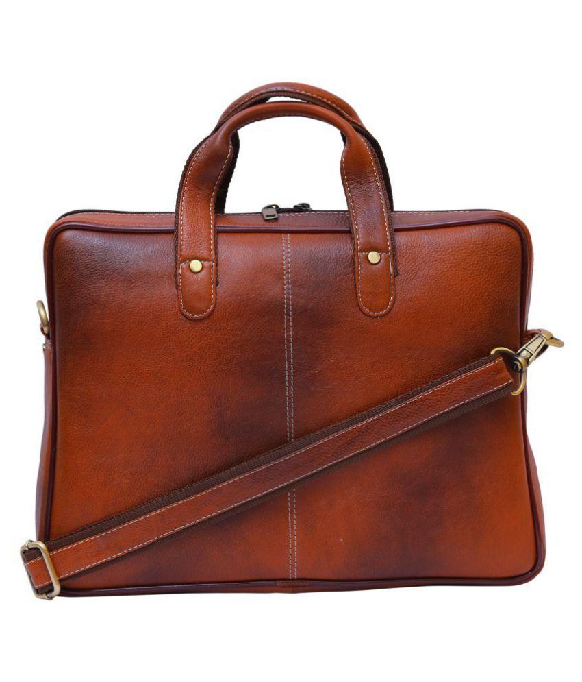 branded leather office bags