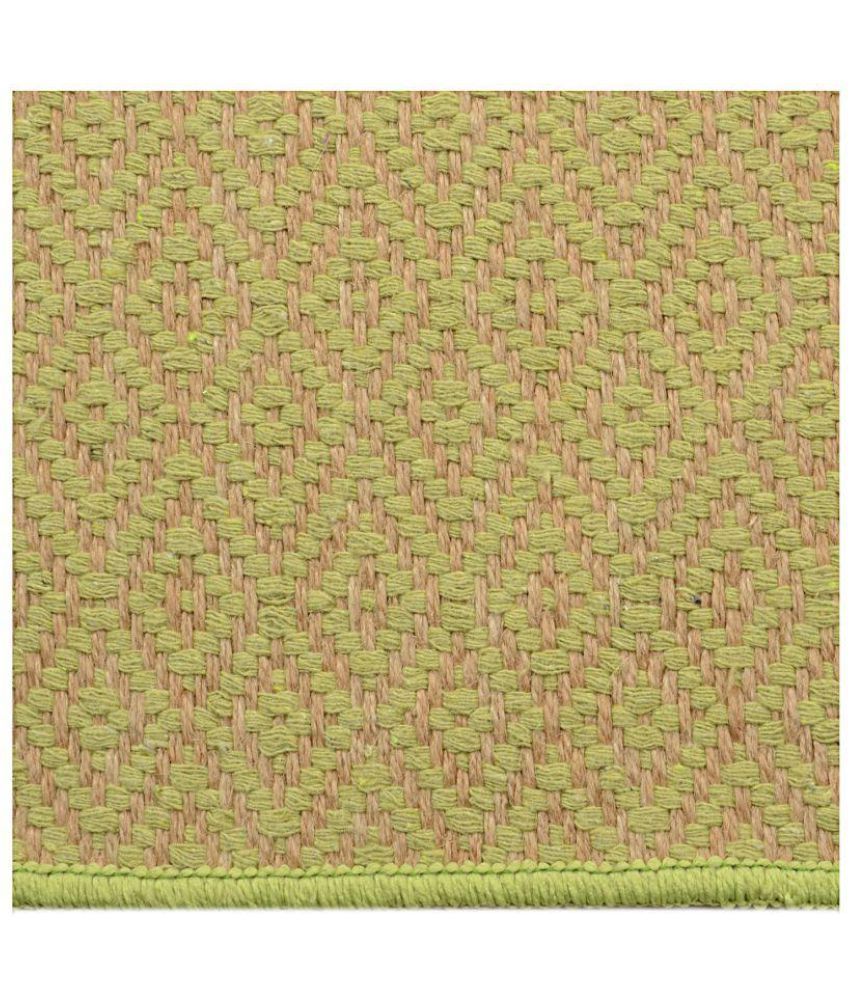 Saral Home Green Jute Carpet Abstract 5X7 Ft. Buy Saral Home Green