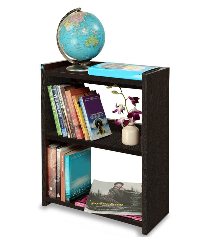 Delite Kom Blossom Rack Small Wenge Engineered Wood Open Book