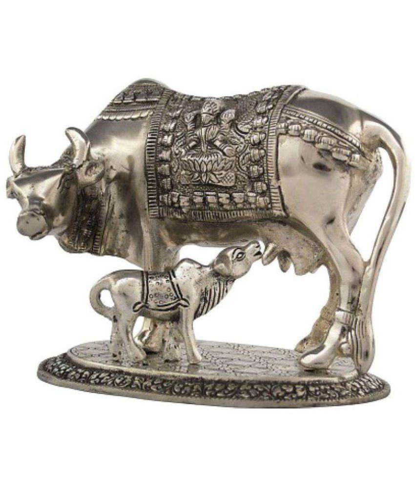 Silver Price Today In Haridwar haridwar astro Silver Kamdhenu Cow with Calf: Buy haridwar astro Silver